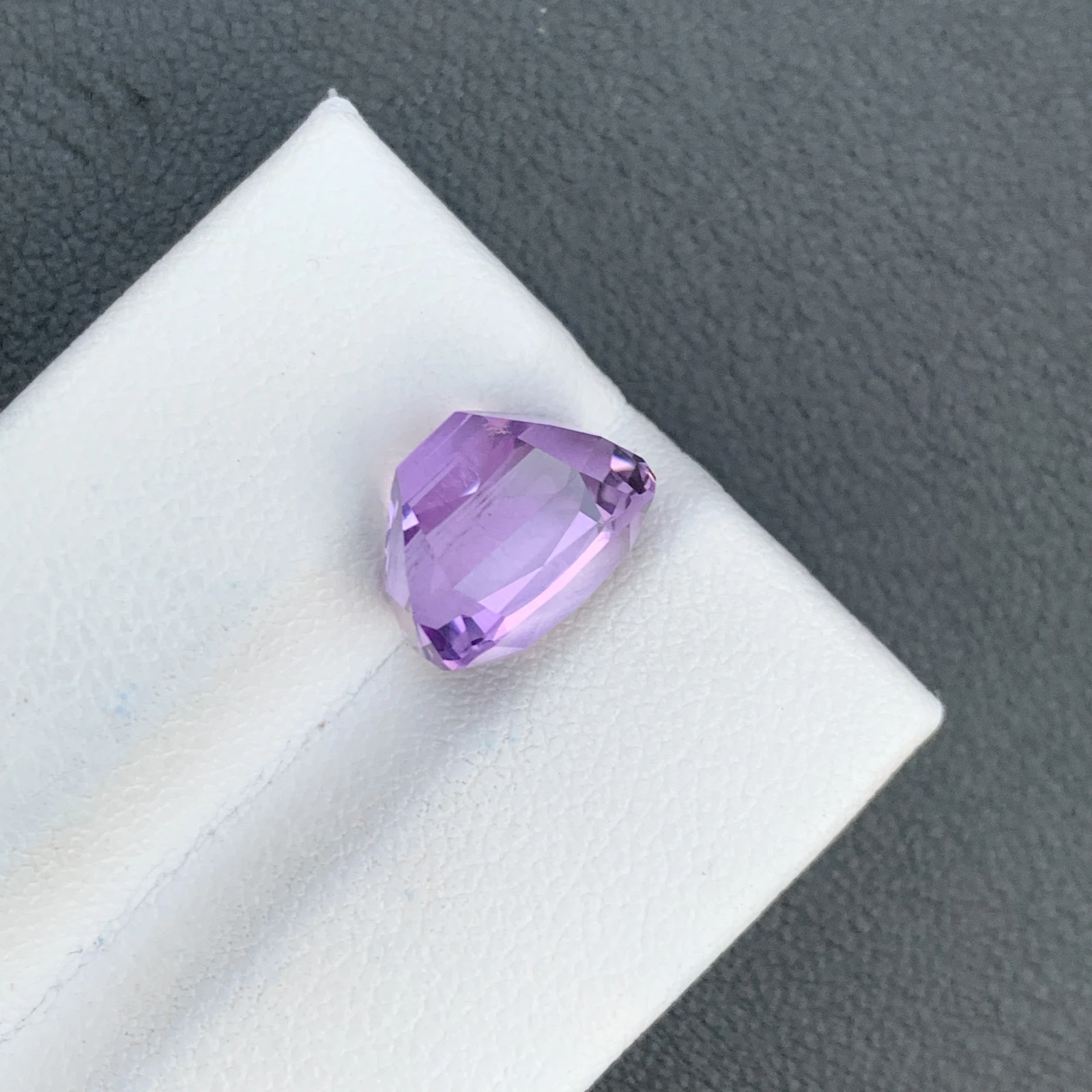 5.64 ct Natural Purple Amethyst Cushion Shape Loose Gemstone — view 12